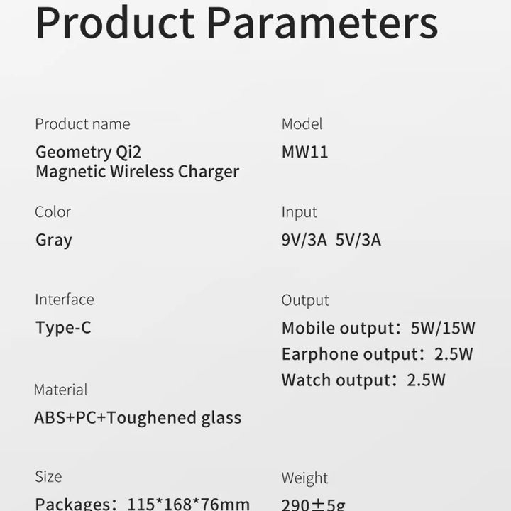 Qi2 3-in-1 Wireless Charger with Auto-Rotating Dock for IPhone 16/15/14 Pro Max, AirPods, and IWatch Fast Charging