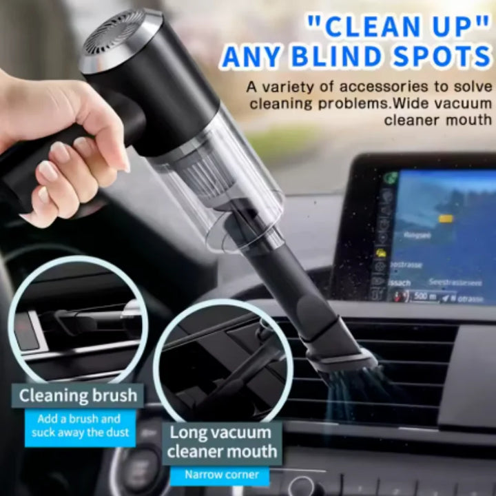 9000Pa Wireless Car Vacuum Cleaner USB Charging 1200mAh Portable Cleaning Appliance Mini Wet and Dry Vacuum Cleaner Household