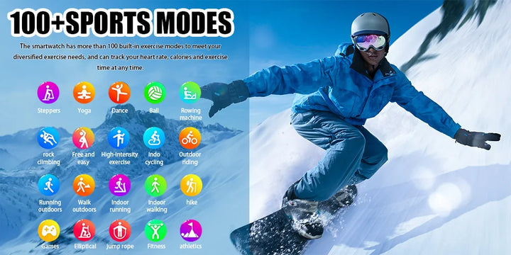 LAXASFIT New Smart Watch Bluetooth Talk Tracking Heart Rate Sleep Monitor Bluetooth Smart Watch Gifts for Men and Women