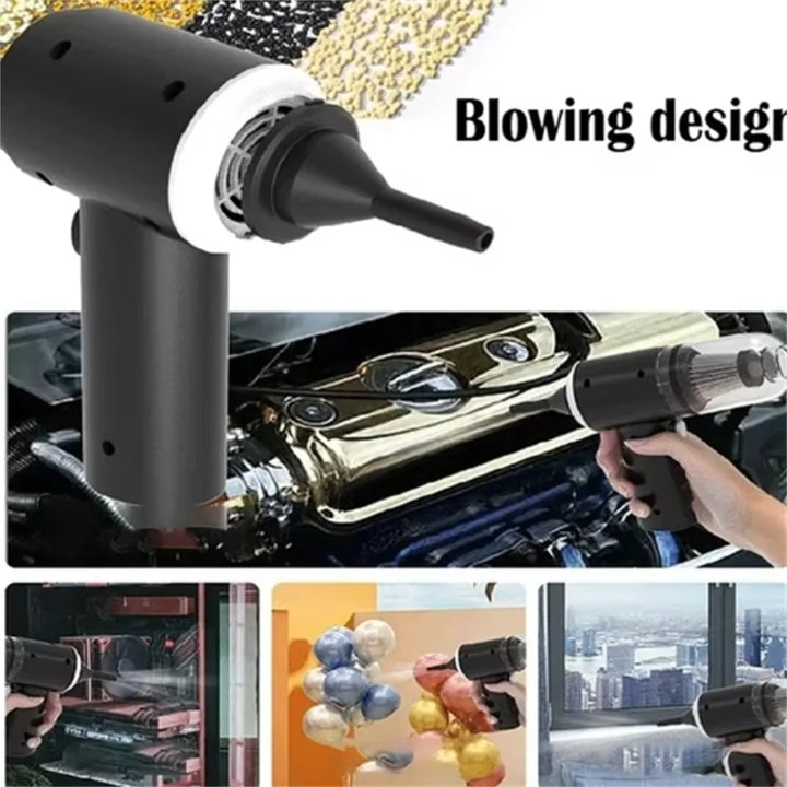 9000Pa Wireless Car Vacuum Cleaner USB Charging 1200mAh Portable Cleaning Appliance Mini Wet and Dry Vacuum Cleaner Household