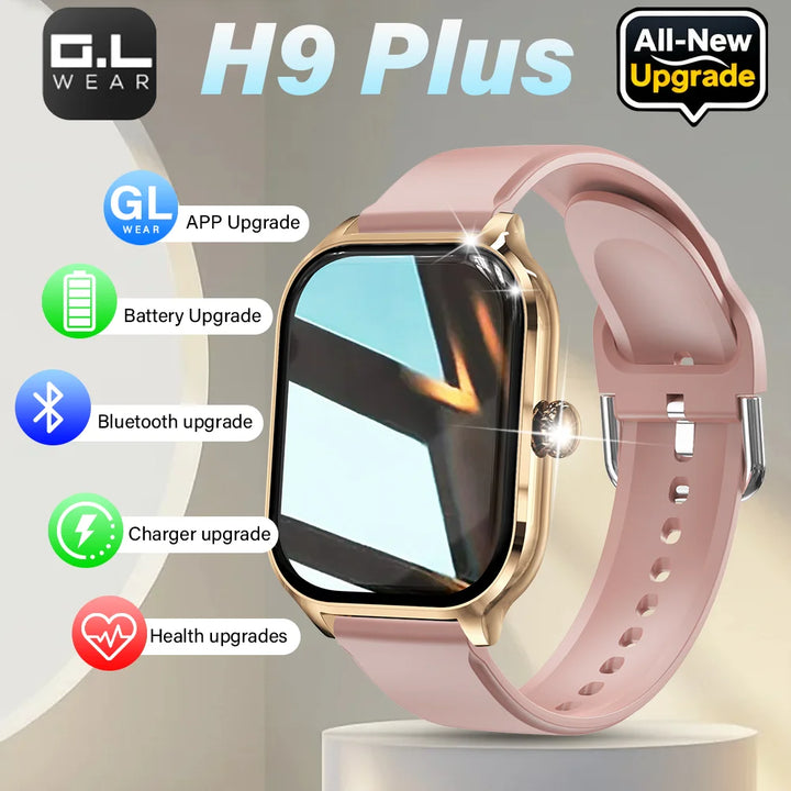 LAXASFIT New Smart Watch Bluetooth Talk Tracking Heart Rate Sleep Monitor Bluetooth Smart Watch Gifts for Men and Women